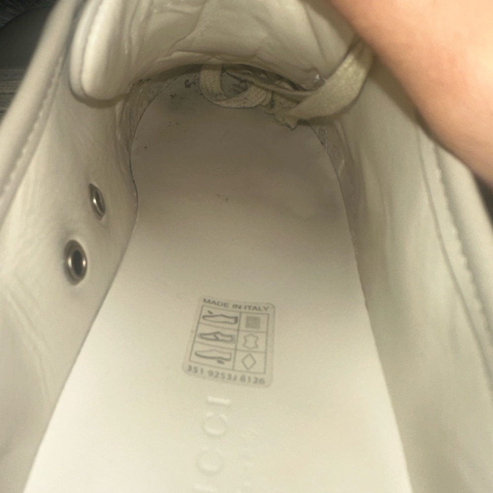 Gucci Women's Light Beige Lace-Up Sneakers - Picture 11 of 16
